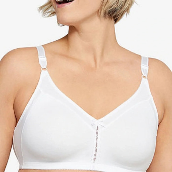 Bali Classic Support Bra White Cool Comfort NWT Size 40C - Picture 1 of 6